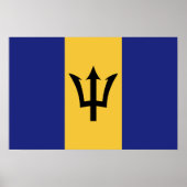 Flagge von Barbados Poster (Vorne)