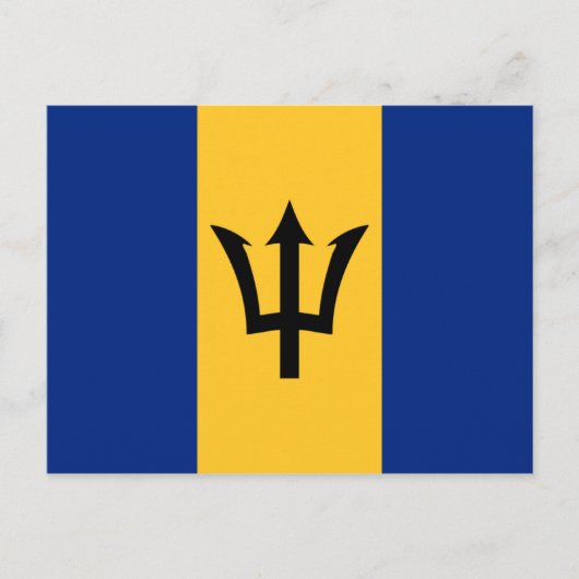 Flagge von Barbados Postkarte (Vorderseite)