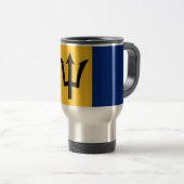 Flagge von Barbados - Reise/Tasse des Pendelverkeh Reisebecher (VorderseiteRechts)