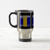 Flagge von Barbados Reisebecher (Links)
