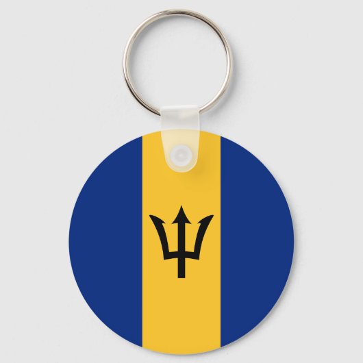 Flagge von Barbados Schlüsselanhänger (Vorderseite)