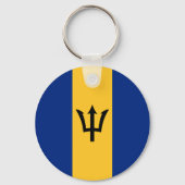Flagge von Barbados Schlüsselanhänger (Rückseite)