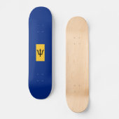 Flagge von Barbados Skateboard (Vorderseite)