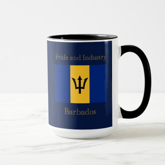 Flagge von Barbados Tasse (Rechts)