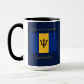 Flagge von Barbados Tasse (Links)