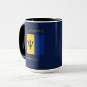 Flagge von Barbados Tasse (Vorderseite Links)
