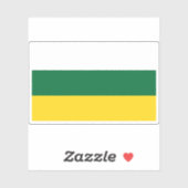 Flagge von Barranquitas, Puerto Rico Aufkleber (Blatt)