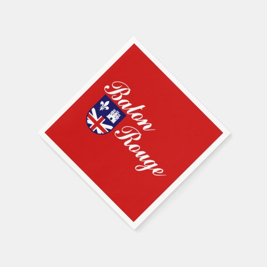 Flagge von Baton Rouge, Louisiana Napkins Serviette (Ecke)