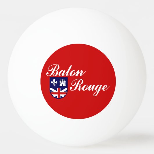 Flagge von Baton Rouge, Louisiana Ping-Pong Ball (Vorderseite)
