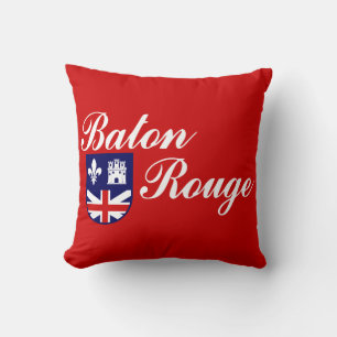 Flagge von Baton Rouge, Louisiana-Wurfkissen Kissen