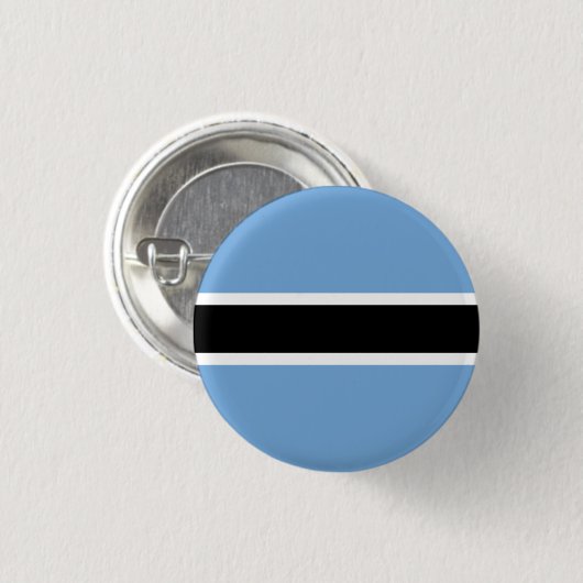 Flagge von Batswana, Flagge Botsuanas Button (Vorne & Hinten)