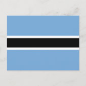 Flagge von Batswana, Flagge Botsuanas Postkarte (Vorderseite)