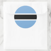 Flagge von Batswana, Flagge Botsuanas Runder Aufkleber (Tasche)