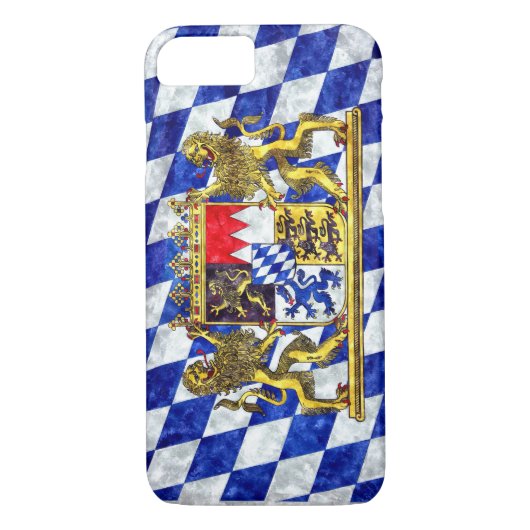Flagge von Bayern Case-Mate iPhone Hülle (Rückseite)