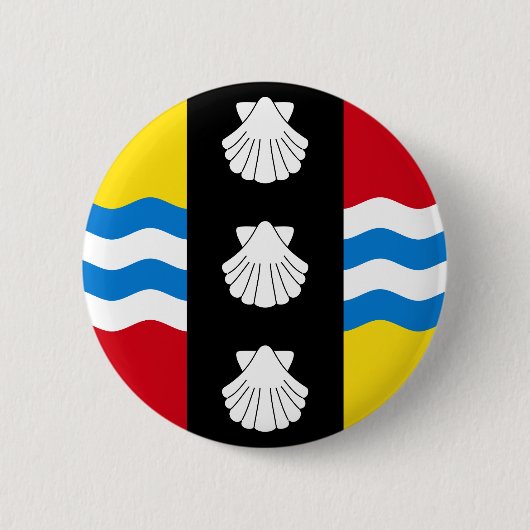 Flagge von Bedfordshire Button (Vorderseite)