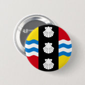 Flagge von Bedfordshire Button (Vorne & Hinten)