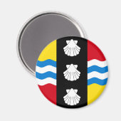 Flagge von Bedfordshire Magnet (Vorderseite/Rückseite)