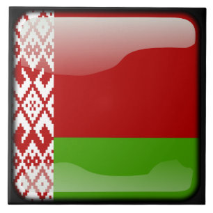 Flagge von Belarus Fliese
