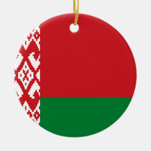 Flagge von Belarus Keramik Ornament