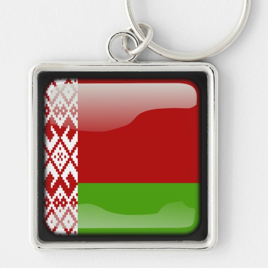 Flagge von Belarus Schlüsselanhänger (Vorne)