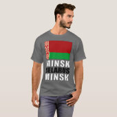 Flagge von Belarus T-Shirt (Vorne ganz)