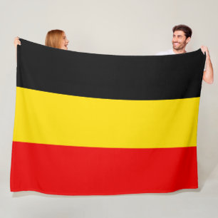 Flagge von Belgien groß Fleecedecke