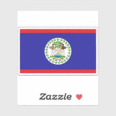 Flagge von Belize Aufkleber (Blatt)