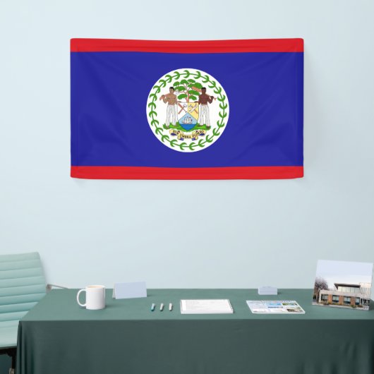 Flagge von Belize Banner (Messeveranstaltung)