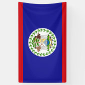 Flagge von Belize Banner (Vertikal)
