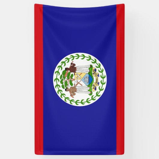 Flagge von Belize Banner (Vertikal)