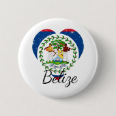 Flagge von Belize. Button (Vorderseite)