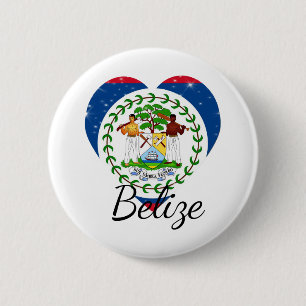 Flagge von Belize. Button