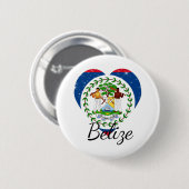 Flagge von Belize. Button (Vorne & Hinten)