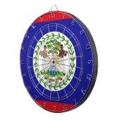Flagge von Belize Dartscheibe (Vorderseite rechts)
