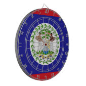 Flagge von Belize Dartscheibe (Vorderseite Links)