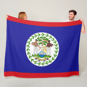 Flagge von Belize Fleecedecke