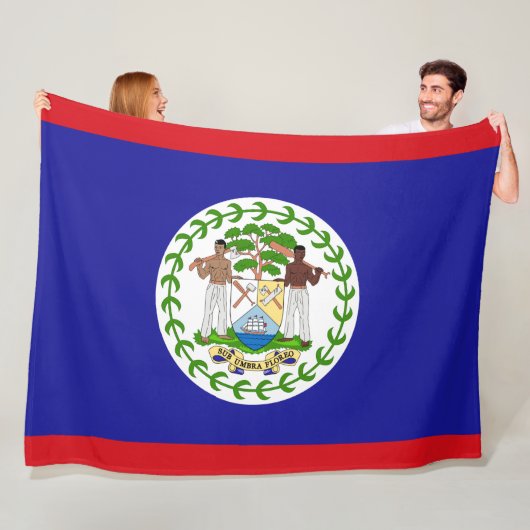 Flagge von Belize Fleecedecke (Beispiel)