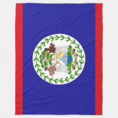 Flagge von Belize Fleecedecke (Vorderseite)