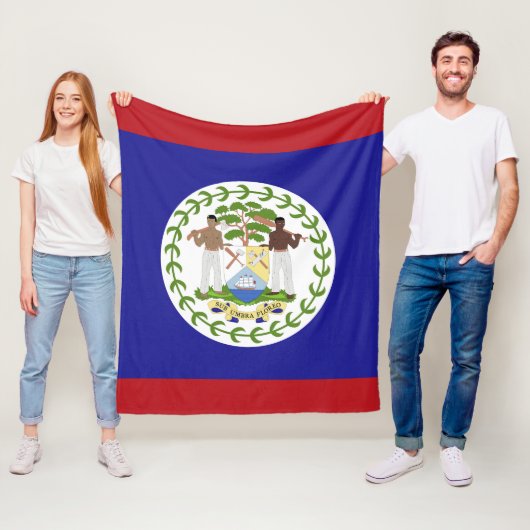 Flagge von Belize Fleecedecke (Beispiel)