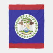 Flagge von Belize Fleecedecke (Vorderseite)