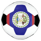 Flagge von Belize Fußball (Gedreht)