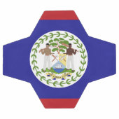Flagge von Belize Fußball (Flach)