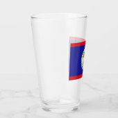 Flagge von Belize Glas (Rechts)