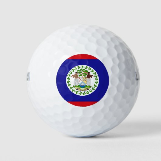 Flagge von Belize Golfball (Vorderseite)