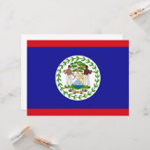 Flagge von Belize Karte (Vorderseite/Rückseite Beispiel)