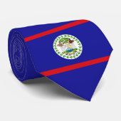 Flagge von Belize Krawatte (Gerollt)