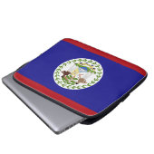 Flagge von Belize Laptopschutzhülle (Vorne Knopf)
