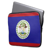 Flagge von Belize Laptopschutzhülle (Vorderseite Links)