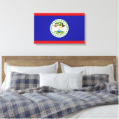 Flagge von Belize Leinwanddruck (Insitu (Schlafzimmer))