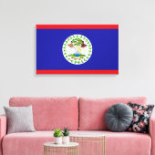 Flagge von Belize Leinwanddruck (Insitu (Wohnzimmer))